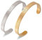 VASSAGO Ayatul Kursi Armband für Frauen Männer Muslim Koran Allah Offene Bracelet Arabische Kalligraphie Manschette Islam Eid Islamischer Schmuck Geschenke (Gold & Silber Ayatul Kursi-Armband)