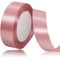 Geschenkband Roségold 25 mm Breit,23 Meter Satinbänder Rose Rosa Stoff Schleifenband Kunsthandwerk,Hochzeitsdekoration, Weihnachten, Haarbögen, Blumensträuße, Geburtstag und Geschenkverpackung