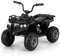 COSTWAY 6V Kids Electric Ride on ATV Car, Battery Powered Quad Bike with One-Button Start, LED Lights, MP3, Storage Basket, 4 Wheels Vehicle Toy for 2-5 Years Old Boys Girls (Black)