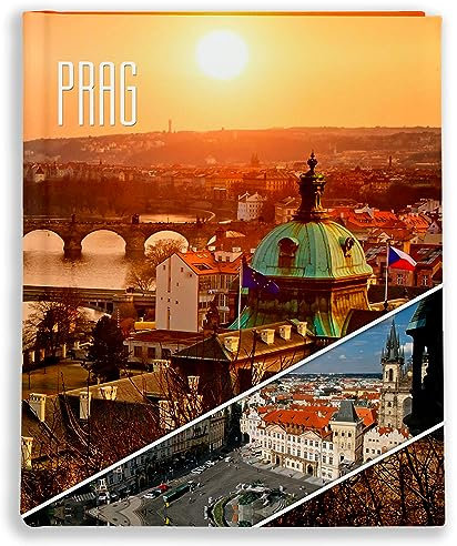 Urlaubsfotoalbum: Prag, Fototasche für Fotos, Taschen-Fotohalter für lose Blätter, Urlaub Prag, Handgemachte Fotoalbum (10x15 | für 48 Fotos)