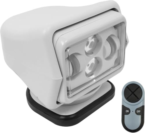 VonVVer LED Suchscheinwerfer Arbeitslicht 60W 600m 8000LM - LED Arbeitsscheinwerfer mit Fernbedienung 5A für Geländewagen ATV Trucks Boote IP67 360° Rotation 6500K (Weiß)
