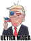 Fiorky Fiorky Donald Trump 2024 Weihnachtsornament, 2D-Acryl-Weihnachtsbaumschmuck zum Aufhängen, patriotisches Trump-Kampf-Ornament, Trump-Hängeornament for Auto, Rucksack, Schlüsselanhänger