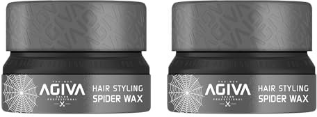 2 x Agiva Styling Hair Wax Spider 10 - Grey 155ML