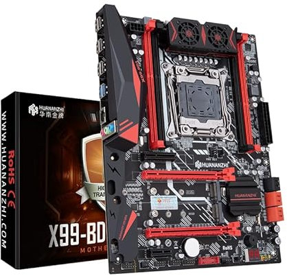 X99-BD3 HUANANZHI Gaming Motherboard, Support LGA 2011-3 Xeon E5 v3/v4 CPU, DDR3 1866MHz, 10-Layer PCB, NVMe & NGFF M.2, USB 3.0, Gigabit LAN