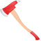 AC - Hacha de bombero de plástico, complemento para disfraz de adulto, carnaval, Halloween, cosplay, ligera y resistente - 62 cm