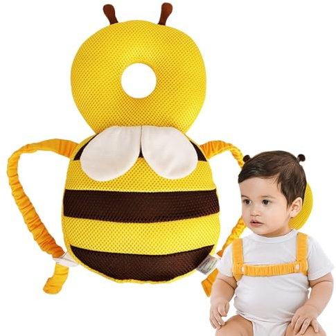 baby Kopfschutz Rucksack Biene, Fall Schutzkissen, Verstellbare Schutzkissen Für Kinder Die Krabbeln Und Laufen Lernen, Für 4 Bis 24 Monate