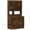 HEFZGDB Küchenschrank Räuchereiche 95x50x180 cm Holzwerkstoff Sideboard Küchenzeile Apothekerschrank Küche Mehrzweckschrank für Wohnbereich Badezimmer Küche Speisesaal