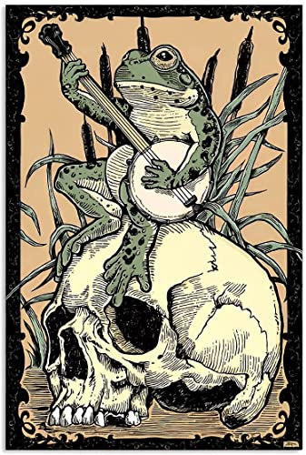 Halloween-Totenkopf-Phonograph „Hello Darkness My Old Friend, Metallposter, Retro, lustiges Metallschild, Vintage-Poster, Wandkunst für Küche, Garten, Bauernhof, Heim tion, 20,3 x 30,5 cm