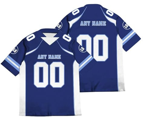 American Football Trikot Personalisiert American Football Jersey Shirts Personalisierte Spieltrikots mit Name Nummer Logo für Kinder Erwachsene Junge Mädchen Herrn Damen A01