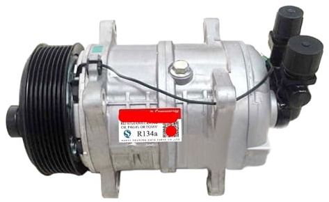 Compresseur De Climatisation Zexel TM16 HD, Compatible Avec Les Camions Frigorifiques Thermo King Hubbard 10356120 8800022 PV8, Compresseur De Climatisation For Voiture(12v)