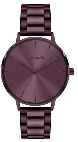 Tamaris Damenuhr – Schlichte, runde Armbanduhr für Damen 36 mm