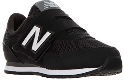 New Balance Kids 323 Hook & Loop Shoes, Black/White, 7