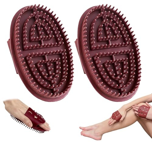 2Pcs Meridian Massage Brushs, Meridian Brush for Belly, Beauty Salon Professional Custom Meridian Brush, Full Body SPA Massager Relaxation, Acupressure Meridian, Scalp Massage