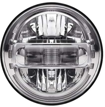 XUXRHMEAN Für VW Käfer Classic Lada Niva Urban Und J&eep Wrangler 1976–2015 Angel Eye Frontscheinwerfer Mit Tagfahrlicht Abblendlicht Und Blinkern Auto Scheinwerfer Satz(1pcs Silver)