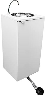FREGADERO PORTÁTIL, INDEPENDIENTE DE AGUA Y RED ELÉCTRICA, CERTIFICADO, MOD. BÁSIC BLANCO