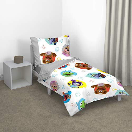 Disney Pretty Princess Toddler Bed, 4 Piece Set, Pink