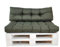 Mayaadi Home Palettenkissen Rückenkissen Euro Paletten Palettenauflage MH-DA-02 Olive 120x40x10/20 cm