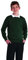 Boys Girls Unisex School Crew Neck Jumper Round Neck Fleece Sweatshirt Uniform Ages 3-16 Years Bottle Green