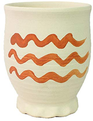 Vehi Mercatus Mittelalterlicher Becher aus Ton Replikat 0,4L