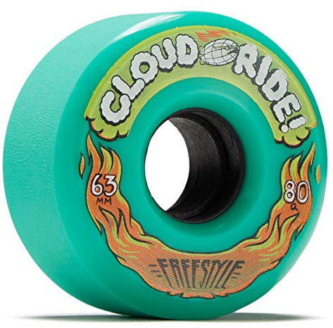 Cloud Ride! Freestyle 80a Longboard-Räder, 63 mm, Grün