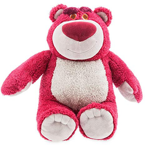 Disney Store: Peluche de Lotso, Toy Story, 34 cm, Peluche en un Tejido Suave al Tacto con Detalles Bordados y Relleno con Olor a Fresa, Adecuado para Todas Las Edades