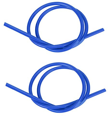 2 pezzi Cavo di accensione per candele, 8MM Cavo Candela Silicone con Nucleo in Carburo(1M)(Blu)