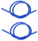 2 pezzi Cavo di accensione per candele, 8MM Cavo Candela Silicone con Nucleo in Carburo(1M)(Blu)