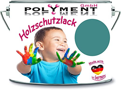 5 Liter Holzschutzlack Holzlack Holzlasur wetterbeständiger Langzeitschutz Wetterschutzfarbe Holzschutzfarbe (RAL 6033 Minttürkis)