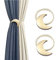 Magnetische Vorhang-Raffhalter, 2 Stück, Legierung, Mond, Vorhang-Clips, Seil, Halter, niedliche Meniskus-Fenster-Vorhang-Raffhalter für Zuhause, Büro, dekoratives
