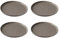 Ritzenhoff & Breker Jasper Lot de 4 assiettes plates, couleur taupe, diamètre 26 cm, en grès, au toucher doux et vernis mat coloré