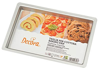 Decora 0062949 TEGLIA PROFESSIONALE ALLUMINIO ANODIZZATO 17,8 X 28 X 2,5 H CM