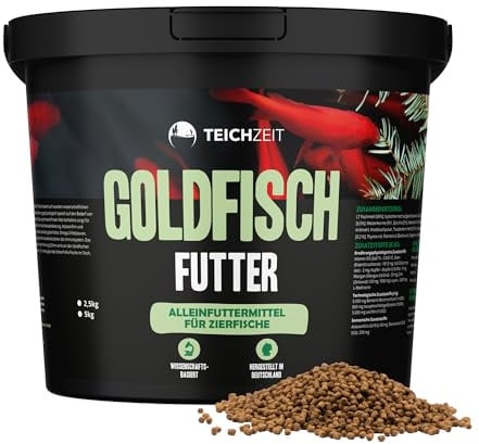 Teichzeit Goldfischfutter I Futter für Goldfische und Teichfische I Keine minderwertigen Füllstoffe I hochwertige Zusätze I Made in Germany I 1000 ml