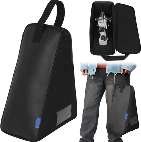 JIAMIAN Schwarz Drum Pedal Bag, Musikinstrument Zubehör Case, Drum Bag, Box Trommel mit Griff, Schlagzeug Percussion Zubehör, Für Einzel Drum Kit