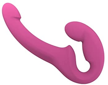 FUN FACTORY Doppeldildo SHARE LITE (Blackberry) Ultraleichter Strapless | Made in Germany - hochwertig & hautfreundlich | Sexspielzeug | Sex Toys | Medizinisches Silikon | Ideal für Paare