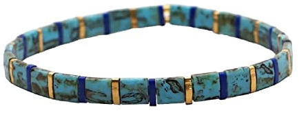 Hawhy Handgefertigtes Tila Stretch Miyuki Perlen Armband für Mädchen und Damen (T16)