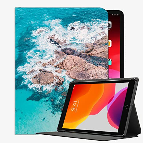 YENDOSTEEN iPad Air 1 Funda,Ligero Smart Case Cover,Mar Piedras Rocas Smart Cover Auto-Sueño/Estela