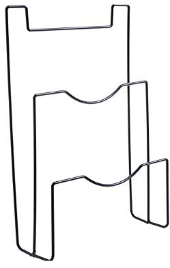 Kitchen Door Back Iron Storage Rack Pan Lids Holders Nail-Free Cupboard Door Hanger Racks for Chopping Board Pot Covers(Color:B) (A)