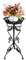 YHJZSM Support de Plante en métal, étagère à Fleurs en métal de Style européen présentoir de Pot de Fleur pour la décoration extérieure intérieure, Blanc, 30 x 30 x 75 cm (Noir)