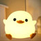 Attivolife Cute Duck Night Light, Animal Soft Silicone Lamp with Touch Control + Dimmable + Timer, LED Feeding Rechargeable Bedside Nightlight, Bedroom Decor Birthday Gifts for Kids Baby Girls Boys