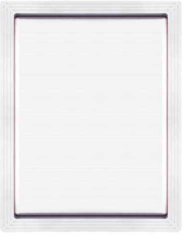 PATIKIL 17.3x13.4 Inch Aluminum Silk Screen Printing Frames with 160 White Mesh, Silk Screen Printing Frame for Screen Printing, Silver