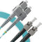 BEYONDTECH Cable de fibra óptica SC a ST OM3 Multimodo Duplex (10 Metros - 1 Unidad) - Latiguillo Doble Fibra Óptica UPC/UPC - 50/125 (LSZH)