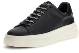 Guess Elba - Sneakers Basse Uomo Nere in Pelle Casual