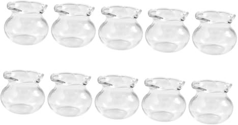 CAXUSD 10St Puppenhaus Aquarium Mini-Puppenhaus- Puppen tun Kinder bastelset basteln für Kinder Goldfischglas schmücken kleines Spielzeug Kunsthandwerk Zubehör