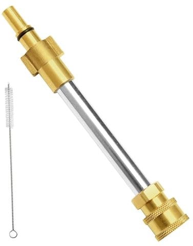 GIONAR Hochdruckreiniger-Adapter für Bosch Hochdruckreiniger AQT, 1/4 Zoll Schnellanschluss, Wasserpistolenkopfadapter, Schneeschaumlanzen-Adapter, Messingmaterial, Hochdruckreiniger-Zubehör (mit 1