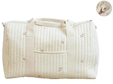 Generisch Damen Maternity Bag Tulip - Embroidered Packs Large Capacity Maternity Diaper Mom Toiletry Luggage Bag MomTravel - Shoulder Strap (Tulip)