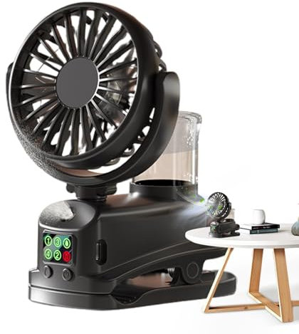Ventilador de pulverización portátil, ventilador de nebulización de mesa, ventilador de pantalla digital, ventilador de nebulización de escritorio, ventilador de exterior Mister, ventilador de pulveri
