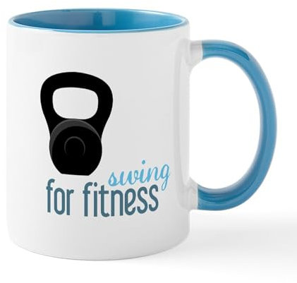 CafePress Kettlebell Fitness Mugs 11 oz (325 ml) Ceramic Coffee Mug
