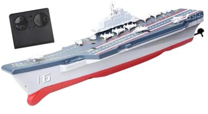 AWHAO Bateau RC pour Enfants, Jouet Puissant et étanche pour garçons de 7 à 12 Ans, Bateau télécommandé, modèle électrique, Bateau pour garçons et Filles, Porte-Avions