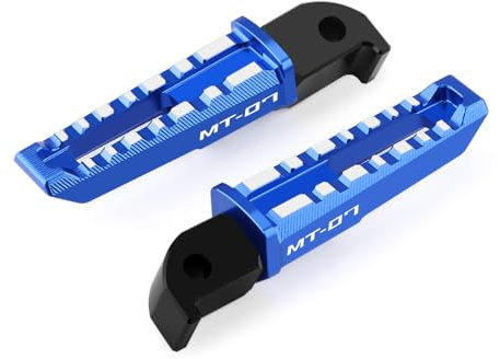 Modeer Moto Repose-Pieds Arrière Pédale de Repose-Pieds Socius pour Ya&maha MT-07 2014 2015 2016 2017 2018 2019 2020 2021 MT07 mt 07 Accessoires (Bleu)