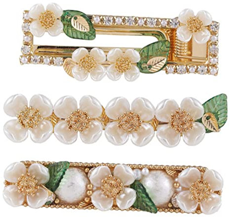 DRESSOOS 3stücke Kreative Blumen-haarspangen Für Mädchen Niedliche Haarschmuck-accessoires Für Partys Hochzeiten Und Besondere Anlässe
